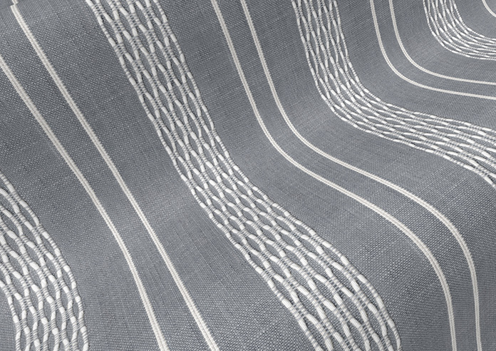 Form Striped, Stonewashed Blue - Roller Blind - Image 4